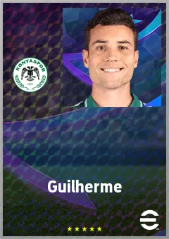 Guilherme eFootball 2026 player card, 73 OVR LB