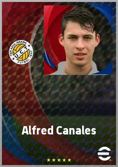 Alfred Canales eFootball 2026 player card, 69 OVR DMF