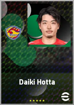 Hotta Daiki eFootball 2026 player card, 66 OVR GK