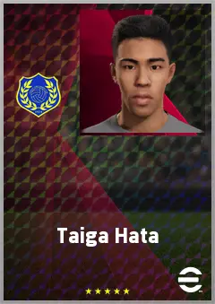 Hata Taiga eFootball 2026 player card, 69 OVR LMF