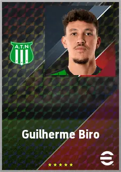 Guilherme Biro eFootball 2026 player card, 73 OVR LB