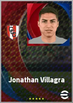 Jonathan Villagra eFootball 2026 player card, 71 OVR CB