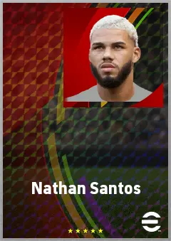 Nathan Santos eFootball 2026 player card, 71 OVR RB