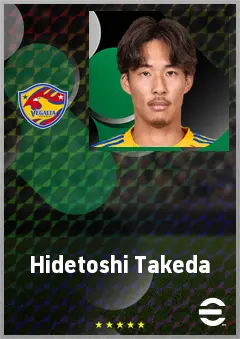 Takeda Hidetoshi eFootball 2026 player card, 66 OVR CMF