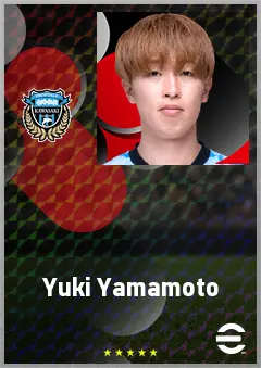 Yamamoto Yuki eFootball 2026 player card, 69 OVR DMF