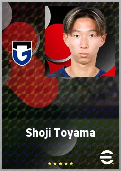 Toyama Shoji eFootball 2026 player card, 65 OVR CF