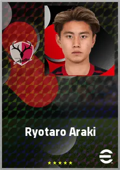 Araki Ryotaro eFootball 2026 player card, 69 OVR AMF