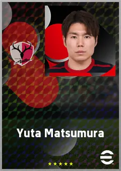 Matsumura Yuta eFootball 2026 player card, 69 OVR RMF