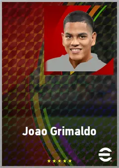 Joao Grimaldo eFootball 2026 player card, 70 OVR LWF