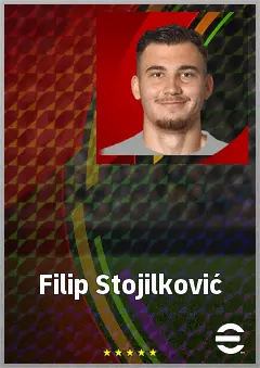 Filip Stojilković eFootball 2026 player card, 70 OVR CF
