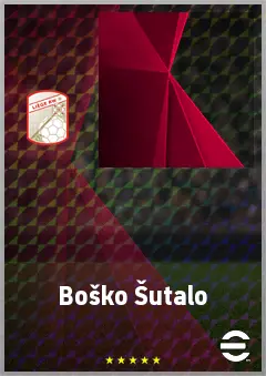 Boško Šutalo eFootball 2026 player card, 72 OVR CB