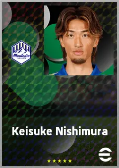 Nishimura Keisuke eFootball 2026 player card, 70 OVR CB