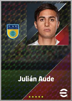 Julián Aude eFootball 2026 player card, 71 OVR LB