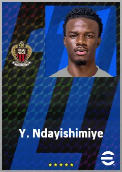 Y. Ndayishimiye eFootball 2026 player card, 74 OVR CB