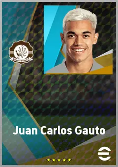 Juan Carlos Gauto eFootball 2026 player card, 68 OVR RWF