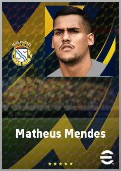 Matheus Mendes eFootball 2026 player card, 72 OVR GK