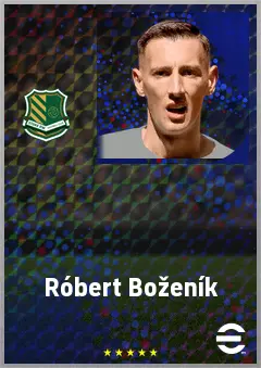 Róbert Boženík eFootball 2026 player card, 73 OVR CF