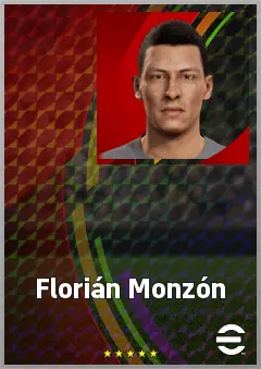 Florián Monzón eFootball 2026 player card, 71 OVR CF