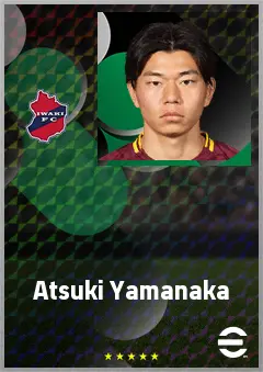 Yamanaka Atsuki eFootball 2026 player card, 67 OVR LMF