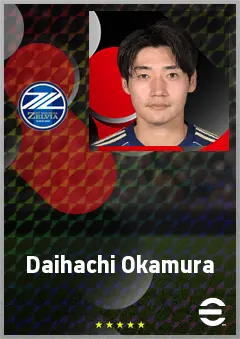 Okamura Daihachi eFootball 2026 player card, 71 OVR CB