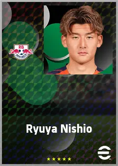 Nishio Ryuya eFootball 2026 player card, 71 OVR CB