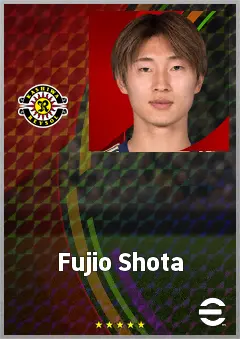 Fujio Shota eFootball 2026 player card, 71 OVR CF