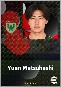 Matsuhashi Yuan eFootball 2026 player card, 67 OVR RMF