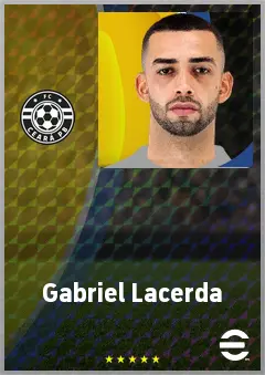 Gabriel Lacerda eFootball 2026 player card, 70 OVR CB