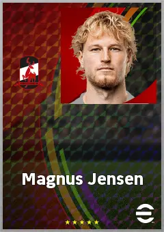 Magnus Jensen eFootball 2026 player card, 69 OVR CB