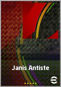 Janis Antiste eFootball 2026 player card, 71 OVR CF