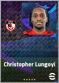Christopher Lungoyi eFootball 2026 player card, 69 OVR LWF