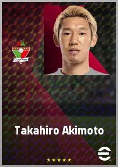 Akimoto Takahiro eFootball 2026 player card, 70 OVR LB