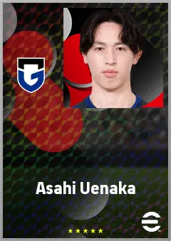 Uenaka Asahi eFootball 2026 player card, 70 OVR CF