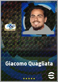 Giacomo Quagliata eFootball 2026 player card, 70 OVR LB