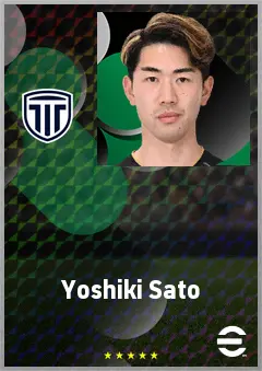 Sato Yoshiki eFootball 2026 player card, 66 OVR CB