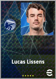 Lucas Lissens eFootball 2026 player card, 68 OVR CB