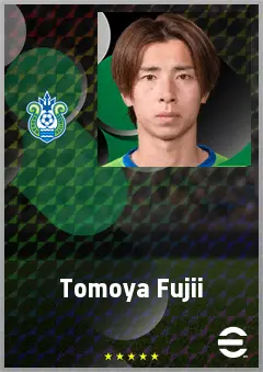 Fujii Tomoya eFootball 2026 player card, 69 OVR RMF