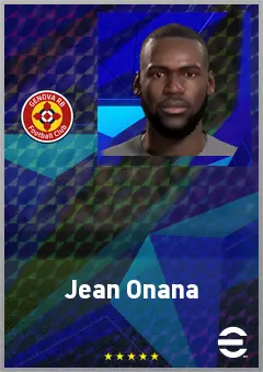 Jean Onana eFootball 2026 player card, 70 OVR DMF