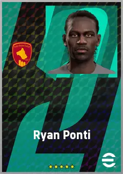 Ryan Ponti eFootball 2026 player card, 64 OVR LMF