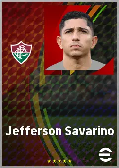 Jefferson Savarino eFootball 2026 player card, 75 OVR AMF