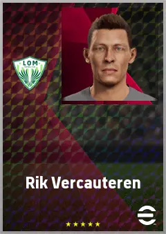 Rik Vercauteren eFootball 2026 player card, 64 OVR GK