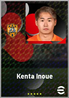 Inoue Kenta eFootball 2026 player card, 66 OVR LWF