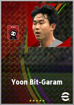 Yoon Bit-Garam eFootball 2026 player card, 70 OVR CMF