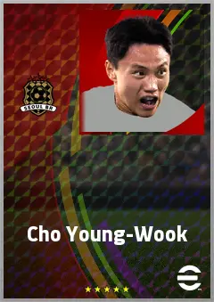 Cho Young-Wook eFootball 2026 player card, 68 OVR CF