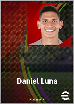 Daniel Luna eFootball 2026 player card, 69 OVR AMF
