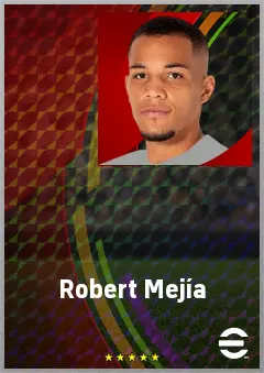 Robert Mejía eFootball 2026 player card, 71 OVR DMF