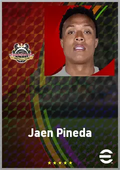 Jaen Pineda eFootball 2026 player card, 70 OVR CMF