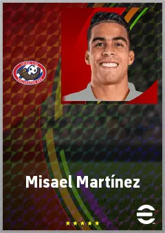 Misael Martínez eFootball 2026 player card, 69 OVR CF