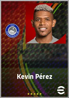 Kevin Pérez eFootball 2026 player card, 69 OVR RWF