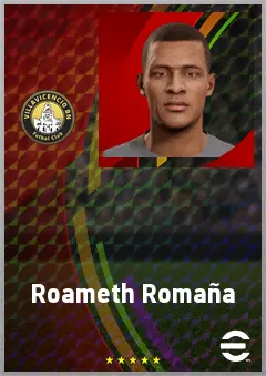 Roameth Romaña eFootball 2026 player card, 65 OVR GK